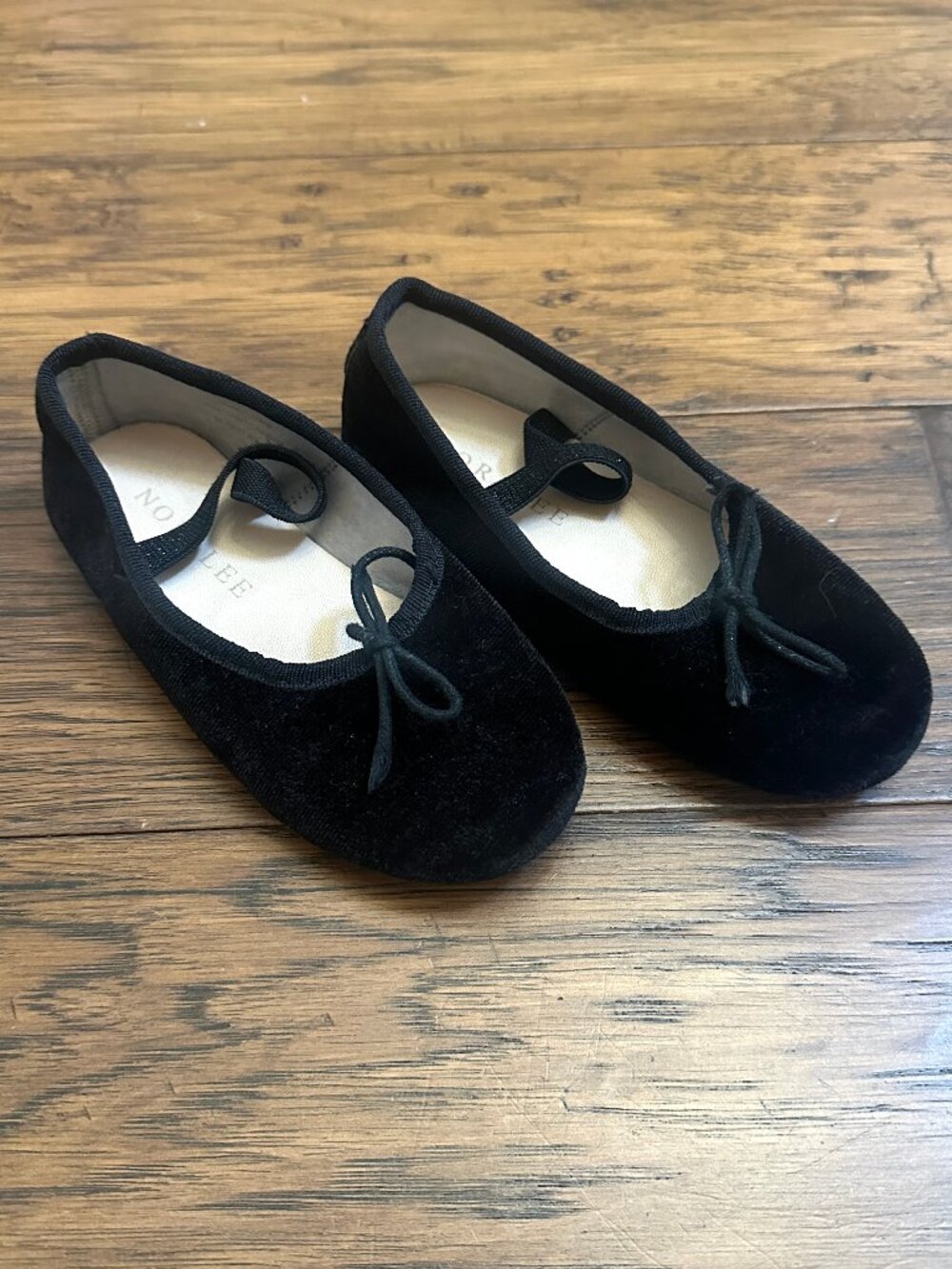 Noralee Black Velvet Ballet Flats Size 9